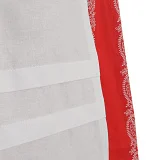 Detail skladania látky na zástere